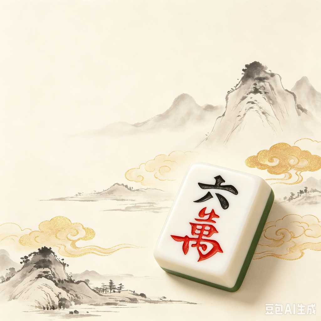 wooden mahjong set