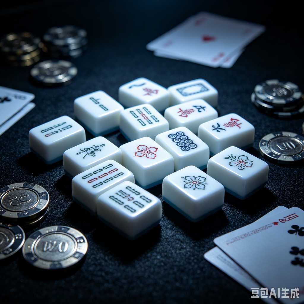 stylish text mahjong set